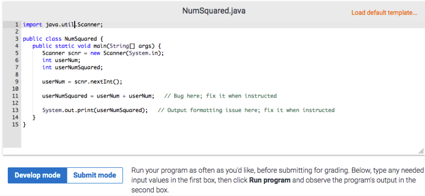 ZyBooks Example